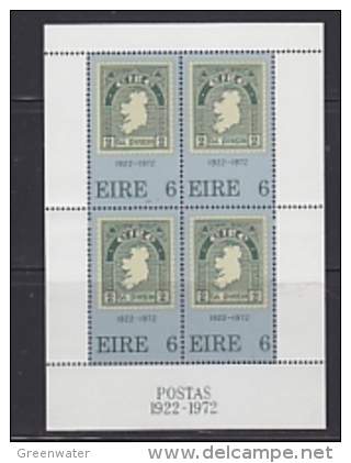 Ireland 1972 Anniversary Of The 1st Irish Stamp M/s ** Mnh (23007) - Blocchi & Foglietti