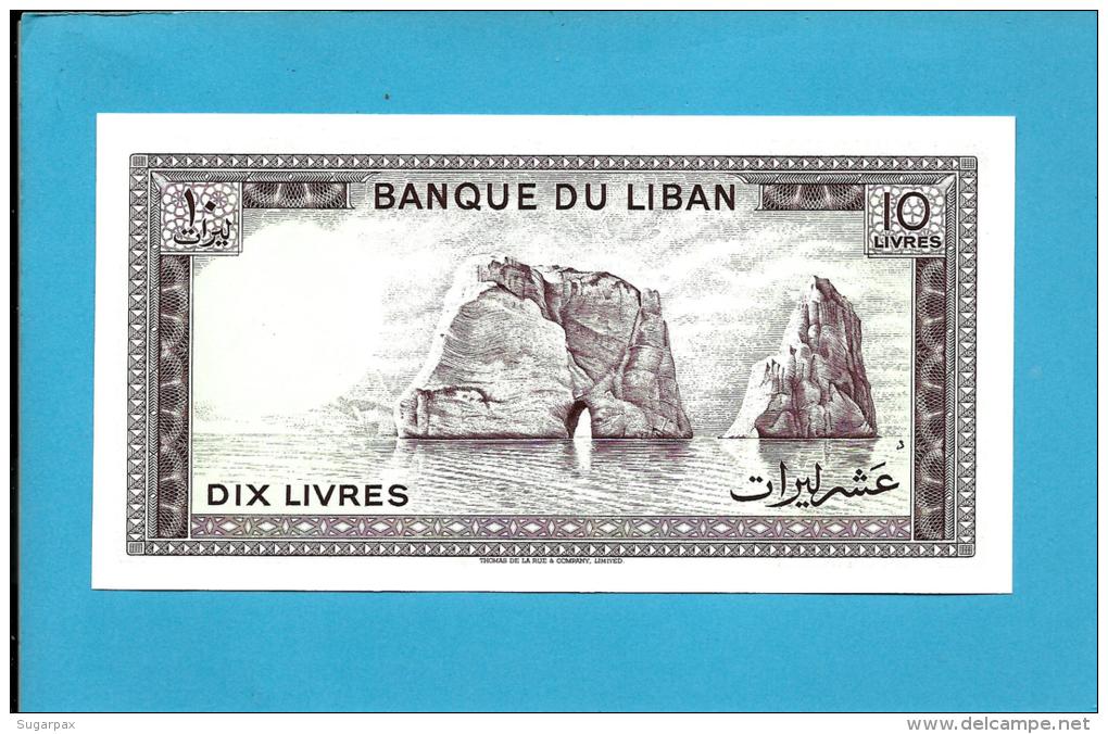 LEBANON - 10 LIVRES - 1986 - P 63.f - UNC. - 2 Scans - Liban