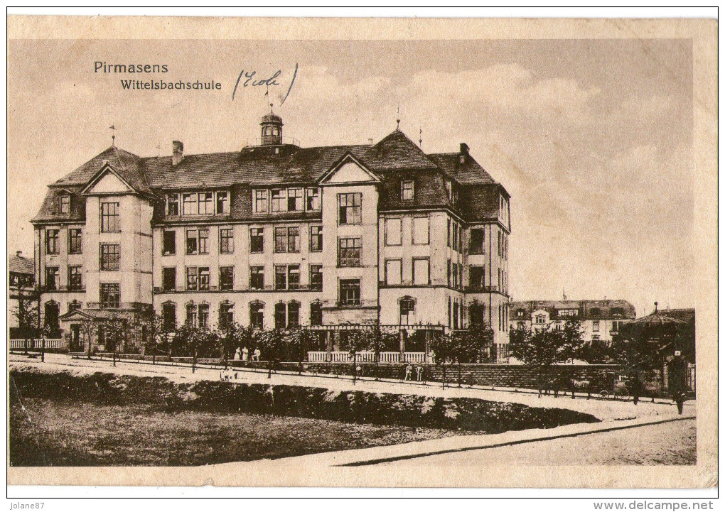 CPA        PIRMASENS             1918       WITTELSBACHSCHULE      ECOLE - Pirmasens