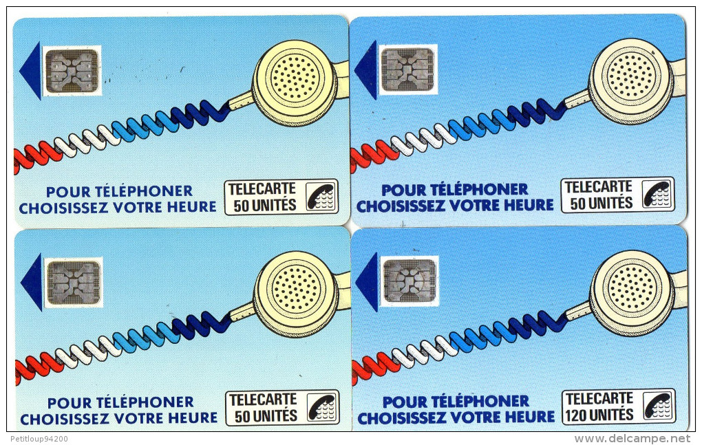 TELECARTES CORDONS Bleus   (lot De 4)  LOT 8 - Cordons'