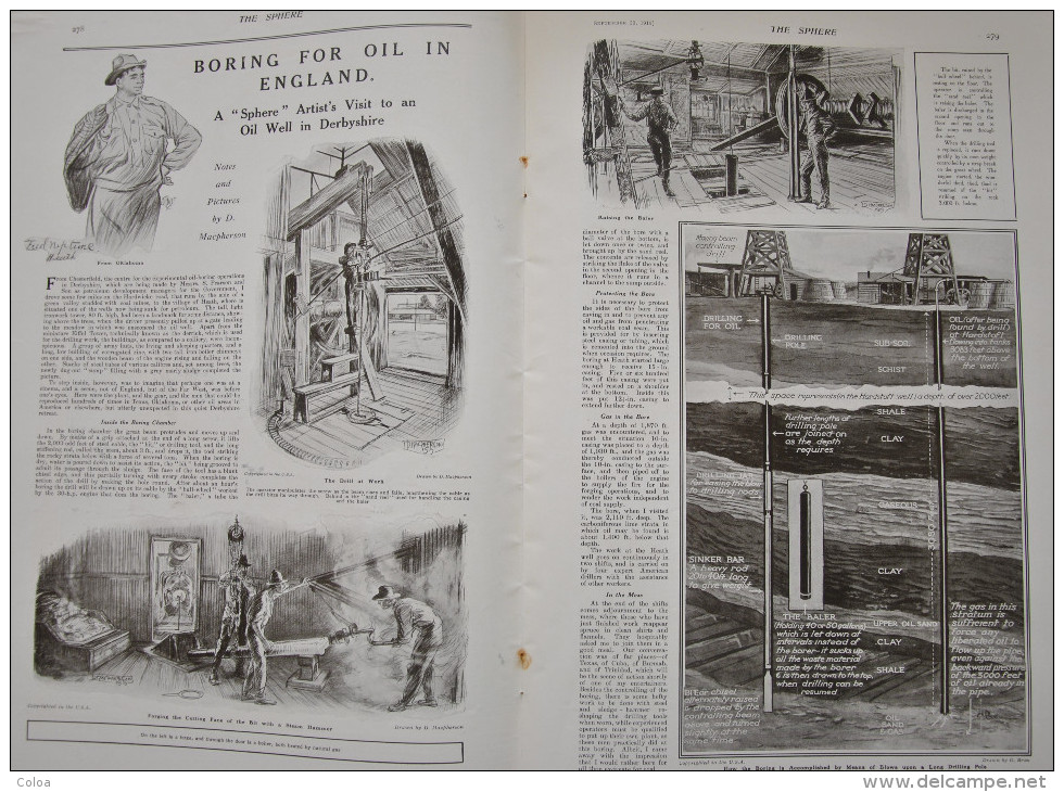 Boring For Oil In Scotland 1919 - War 1914-18