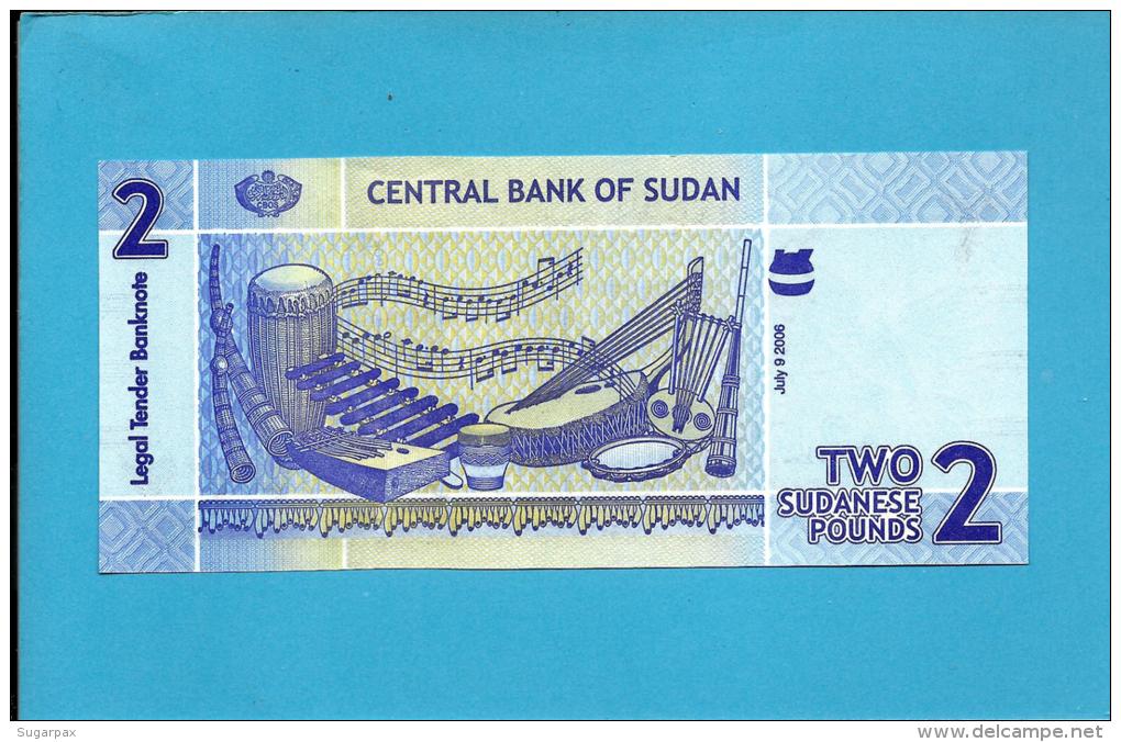 SUDAN - 2  SUDANESE POUNDS - 2006 - P 65 - UNC. - 2 Scans - Sudan