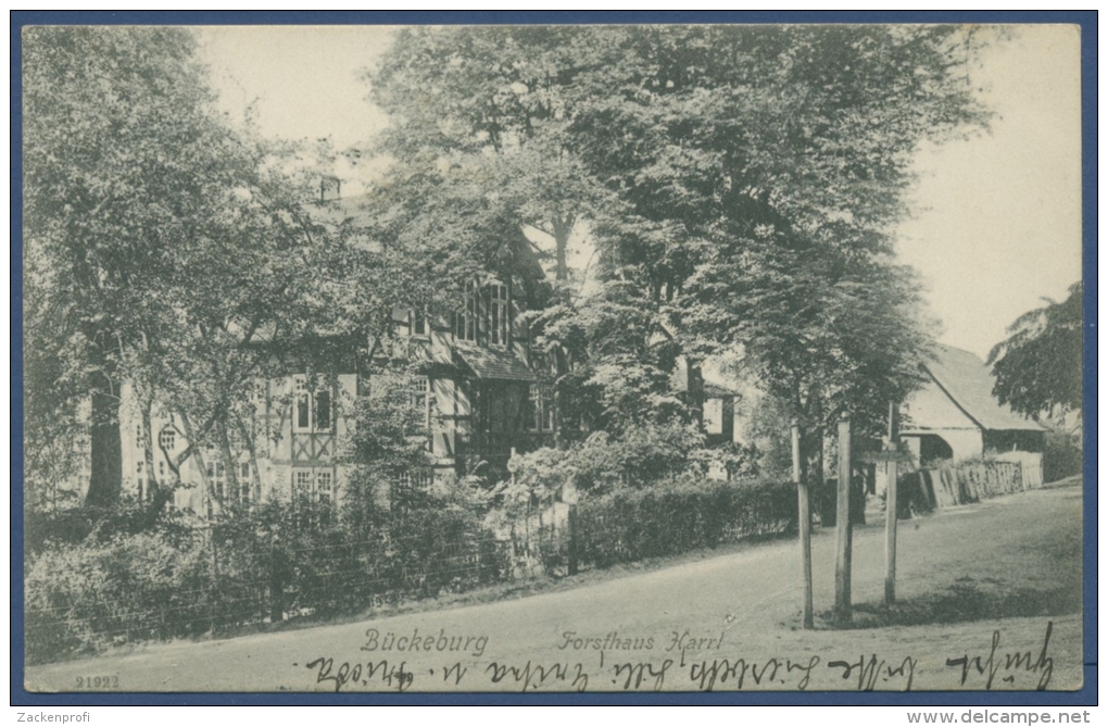 Bückeburg Forsthaus Harrl Gelaufen 1913 (AK63) - Bückeburg