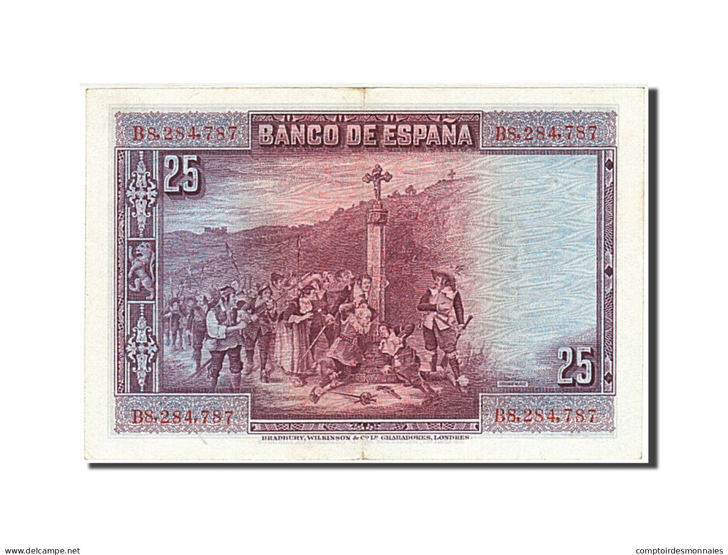 Billet, Espagne, 25 Pesetas, 1928, 1928-08-15, TTB - 1-2-5-25 Pesetas