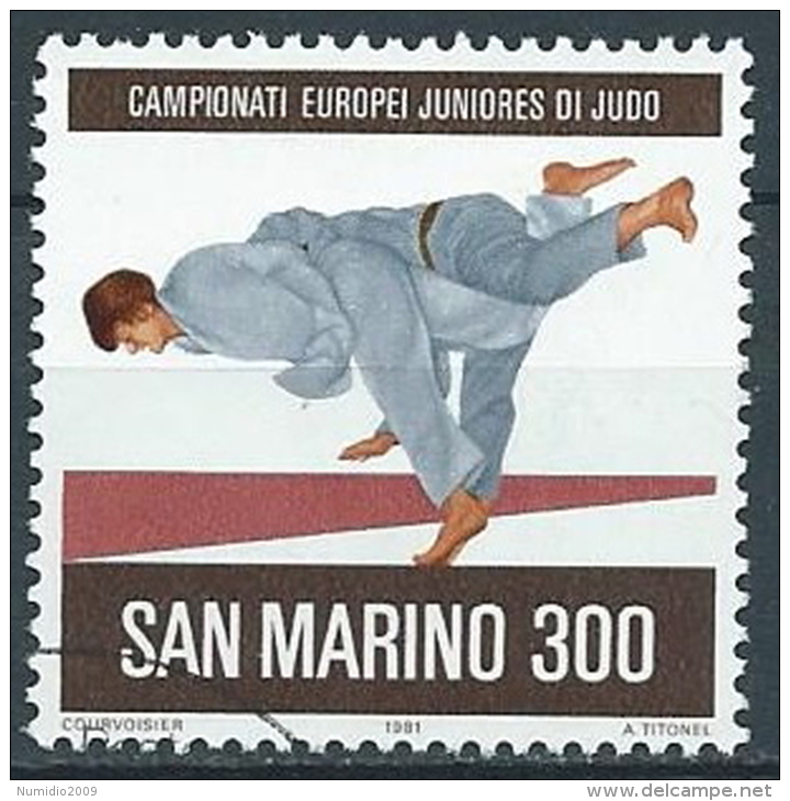 1981 SAN MARINO USATO EUROPEI DI JUDO - VA24 - Usati