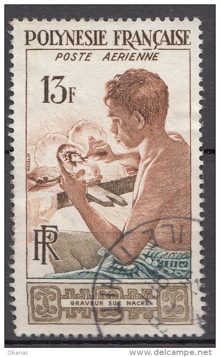 French Polynesia 1958 Yvert#PA 1 Used - Gebruikt