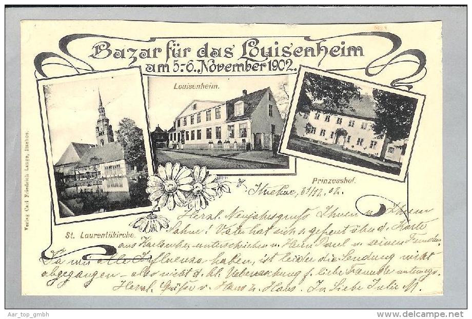 AK DE RP ITZELOHE 1902-12-31 Fotos Bazar Für Das Luisenheim "F.Lange" - Idar Oberstein