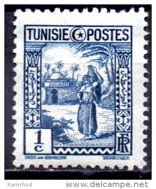 TUNISIA 1931 Arab Woman -   1c  - Blue  MH - Neufs