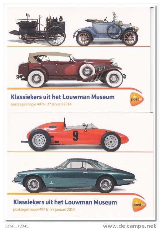 Nederland 2011, Postfris MNH, Folder 497, Classical Cars - Ongebruikt