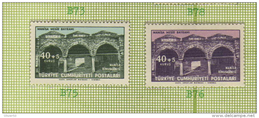 Turquie (1960)  - "Manisa. Architecture"  Neufs** - Unused Stamps