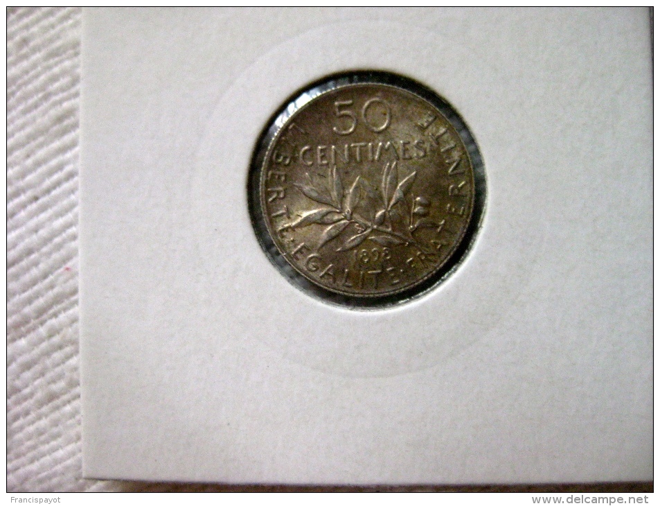 50 Centimes Semeuse 1898 - 50 Centimes