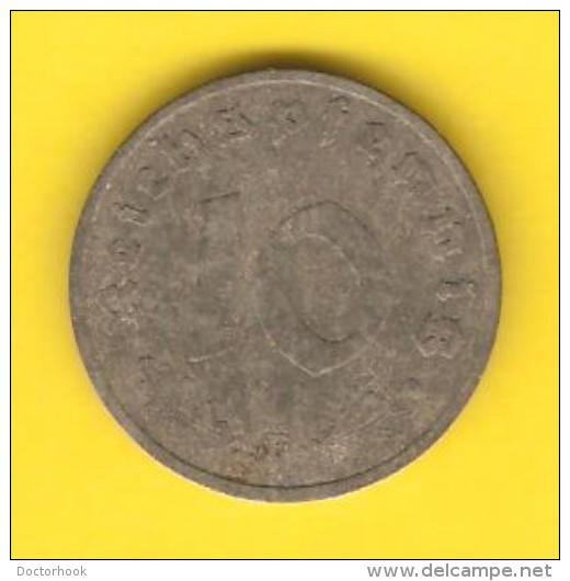 GERMANY  10 REICHSPFENNIG 1942 F (KM # 101) - 10 Reichspfennig