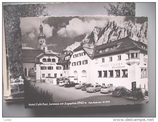 Oostenrijk Österreich Tirol Lermoos Hotel Post Alte PKW Auto - Lermoos