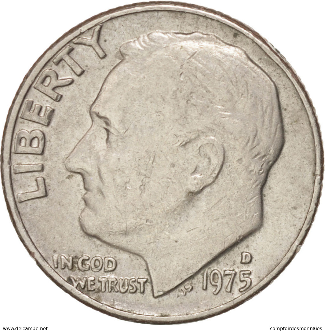 Monnaie, États-Unis, Roosevelt Dime, Dime, 1975, U.S. Mint, Denver, TTB - 1946-...: Roosevelt