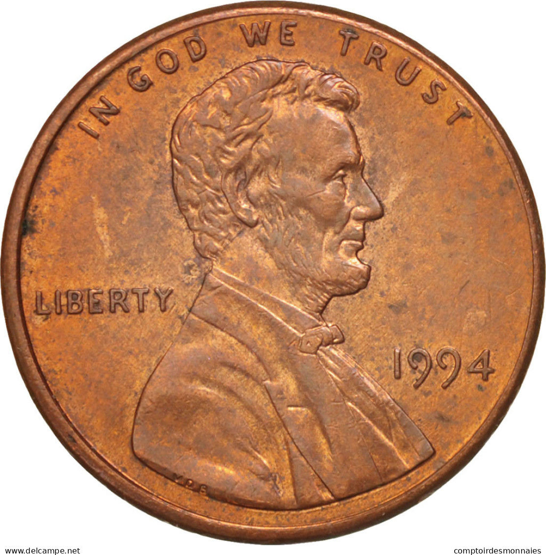 Monnaie, États-Unis, Lincoln Cent, Cent, 1994, U.S. Mint, Philadelphie, SUP - 1959-…: Lincoln, Memorial Reverse