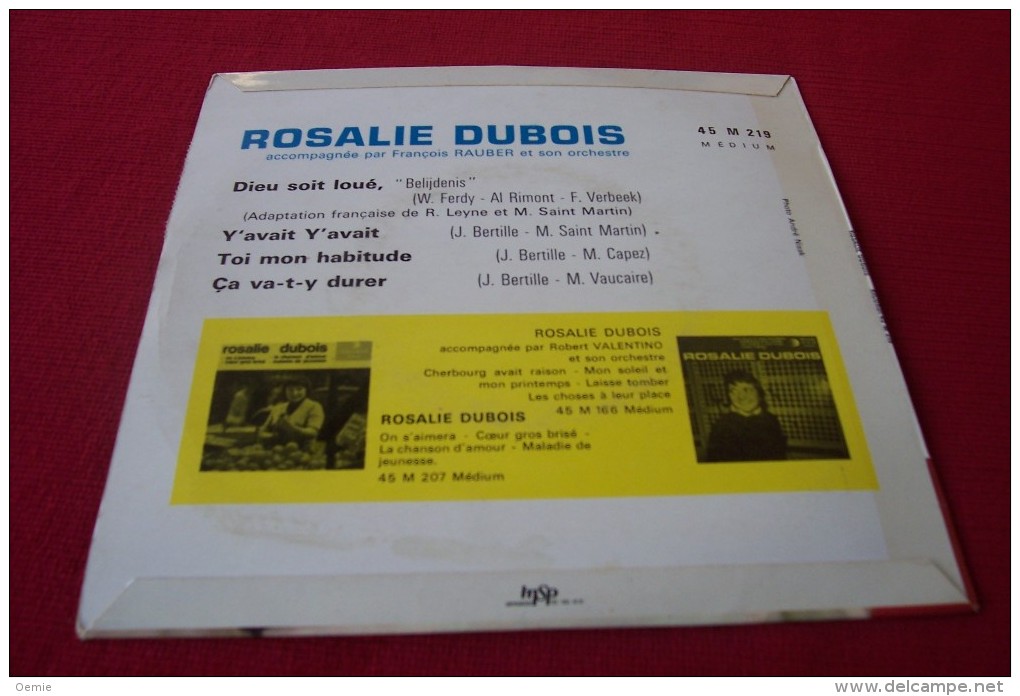 ROSALIE  DUBOIS  ° DIEU SOIS LOUE + 3 TITRES - Vollständige Sammlungen