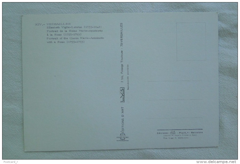 France Versailles Portrait De La Reine Marie Antoinette   A 40 - Versailles