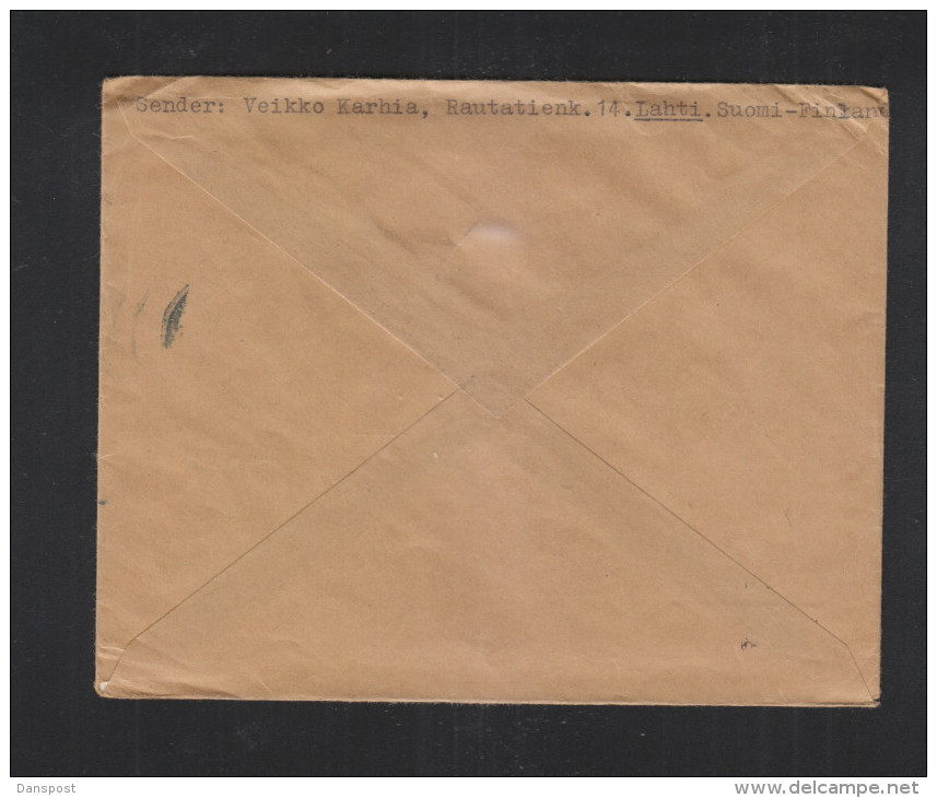 Finnland Luftpost Brief 1949 Nach Deutschland - Covers & Documents