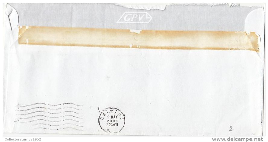 2526FM- COBZA MUSIC INSTRUMENT, STAMPS ON COVER, 2004, ROMANIA - Lettres & Documents