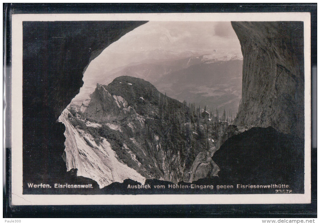 Werfen - Eisriesenwelt - Ausblick Vom Höhleneingang Gegen Eisriesenwelthütte - Werfen