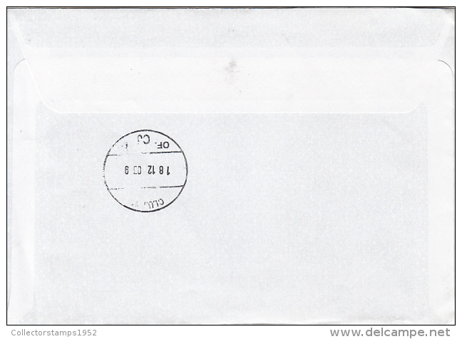 24962- BUCIUM ALPHORN, STAMPS ON CHRISTMAS SPECIAL COVER, 2003, ROMANIA - Lettres & Documents