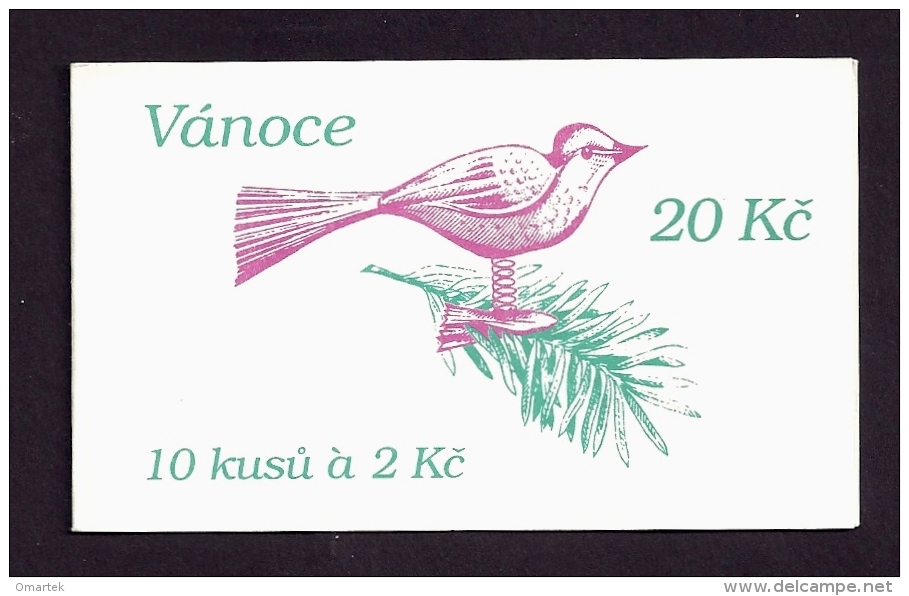 Czech Republic Tschechische Republik  1994 MNH  **Mi  59 Sc 2935  Christmas.  Weihnachten.    Markenheftchen.  Booklet. - Neufs