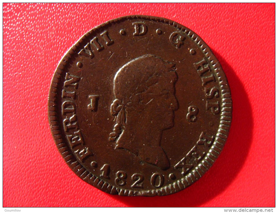 Espagne - 8 Maravedis 1820 3975 - First Minting