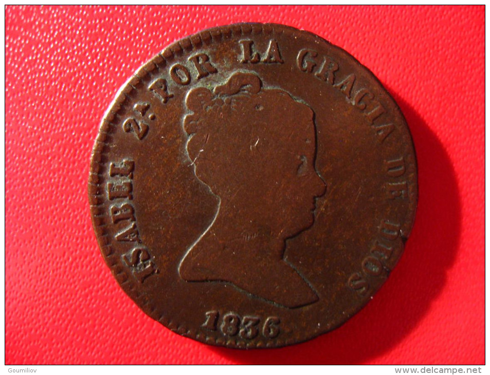 Espagne - 8 Maravedis 1836 3973 - First Minting
