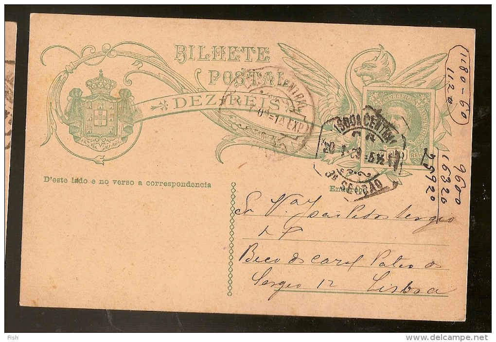 Portugal & Bilhete Postal, Silva & Caldas, Lisboa 1909  (299) - Covers & Documents