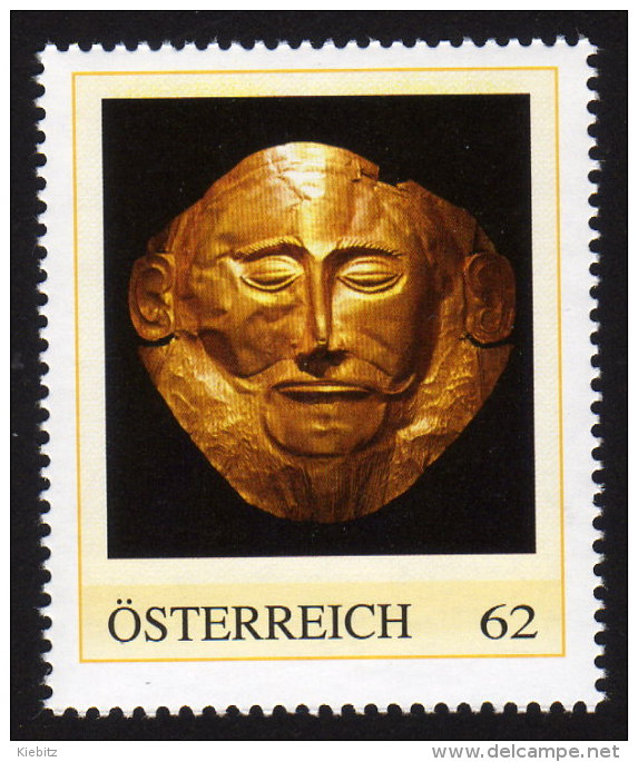 ÖSTERREICH 2012 ** Goldene Totenmaske Des Agamemnon - PM Personalized Stamp MNH - Timbres Personnalisés