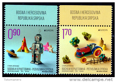 BOSNIA/Bosnien Serbische Rep. SRPSKA  EUROPA 2015 "Old Toys" Set Of 2v** - 2015