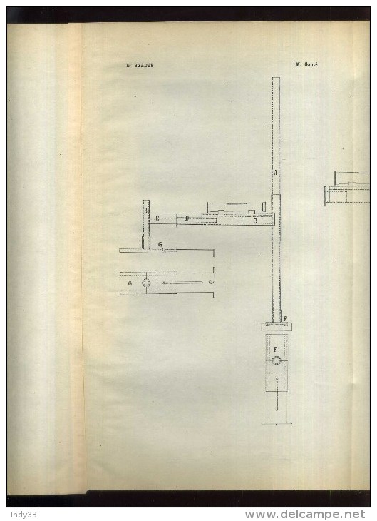 - COMPAS EQUERRE NIVEAU POUR ESCALIER . BREVET D´INVENTION DE 1902 . - Other Apparatus