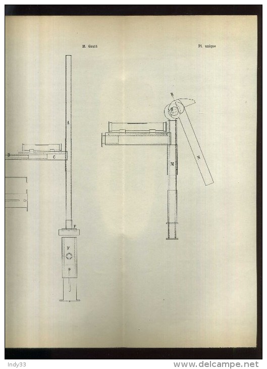 - COMPAS EQUERRE NIVEAU POUR ESCALIER . BREVET D´INVENTION DE 1902 . - Andere Geräte