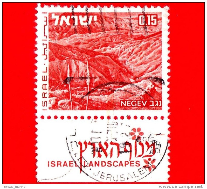 ISRAELE - Usato - 1971 - Paesaggi - Negev - 0.15 - Used Stamps (with Tabs)