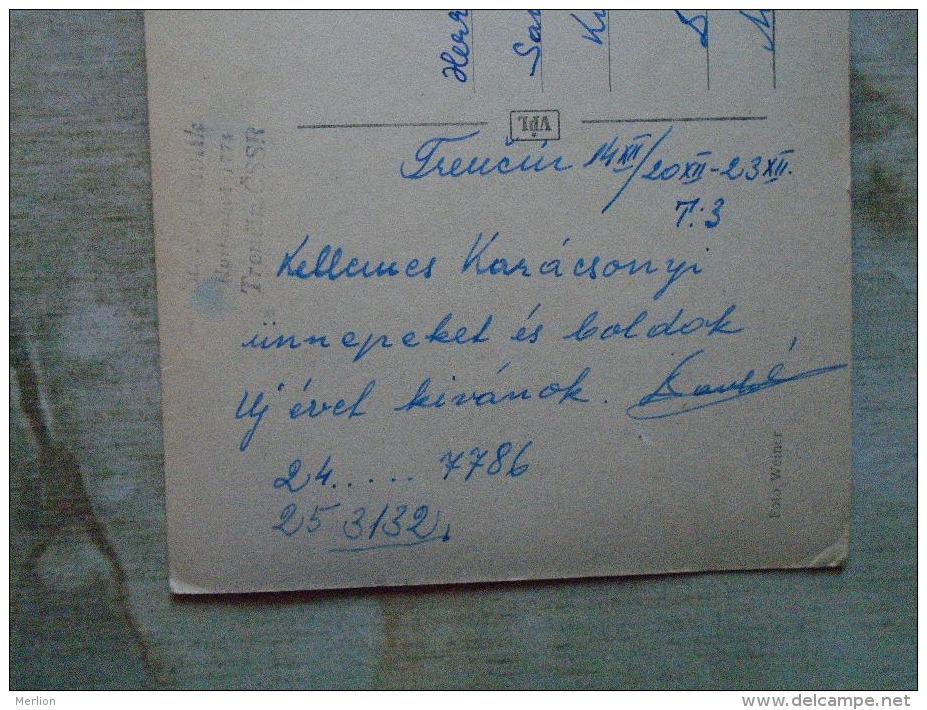 Cechoslovakia  Slovakia  TRENCIN -   Samo Pavlik  ?   Chess Moves -  -signature   1960's  D131611 - Ajedrez