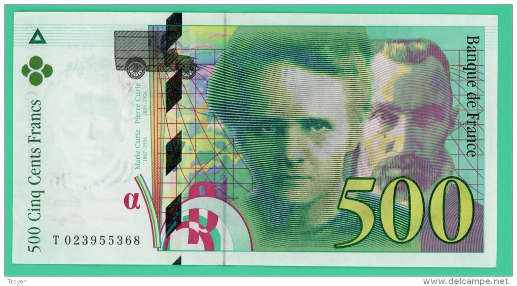 France - 500 Francs - Pierre Et Marie Curie - N° T 023955368 - 1994  -  Neuf - 500 F 1994-2000 ''Pierre Et Marie Curie''