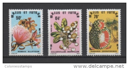 (S1321) WALLIS AND FUTUNA, 1979 (Tree Blossoms And Fruits). Complete Set. Mi ## 339-341. MNH** - Unused Stamps
