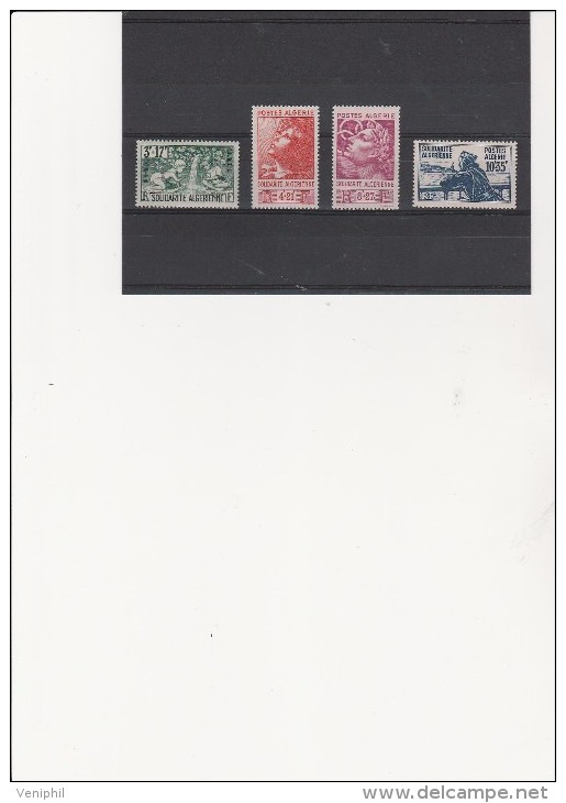 ALGERIE- N° 249 A 252 NEUF X  ANNEE 1946 - Unused Stamps