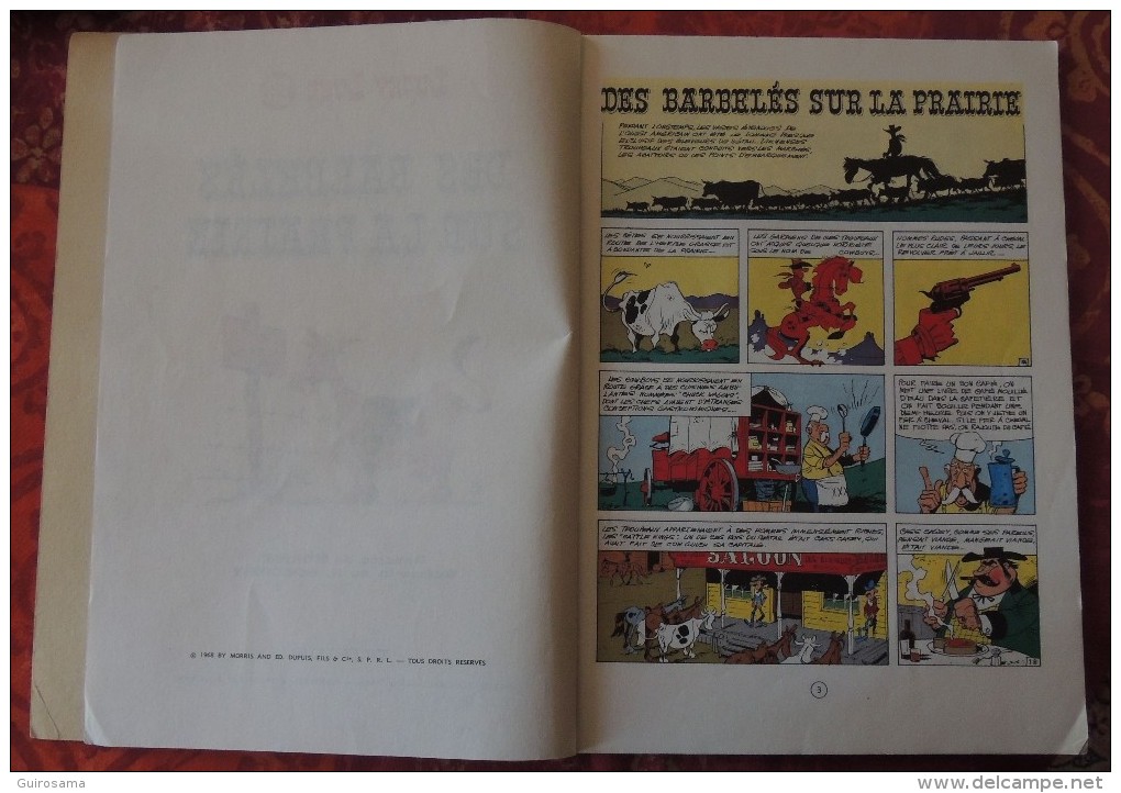 Morris Et Goscinny : Lucky Luke - N°29 : Des Barbelés Sur La Prairie - © 1968 - Edition Dupuis - 46 P. - Lucky Luke