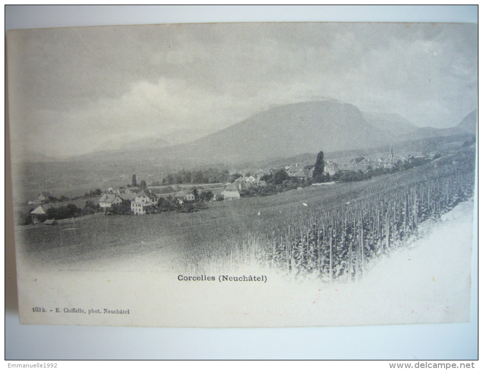 CPA Suisse - Canton De Neuchâtel - Corcelles Près De Neuchâtel - Montagne, Vignes - Vers 1900 Dos Non Divisé - Corcelles