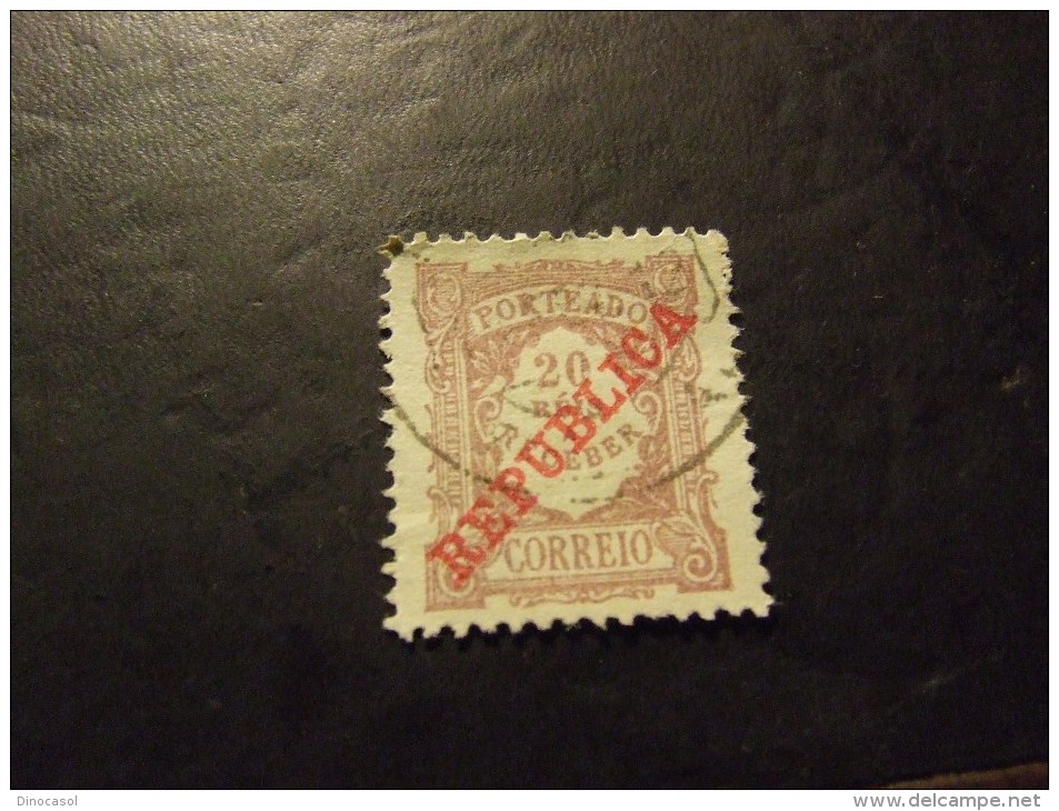 PORTOGALLO 1911 REPUBBLICA 20 C USATO - Used Stamps