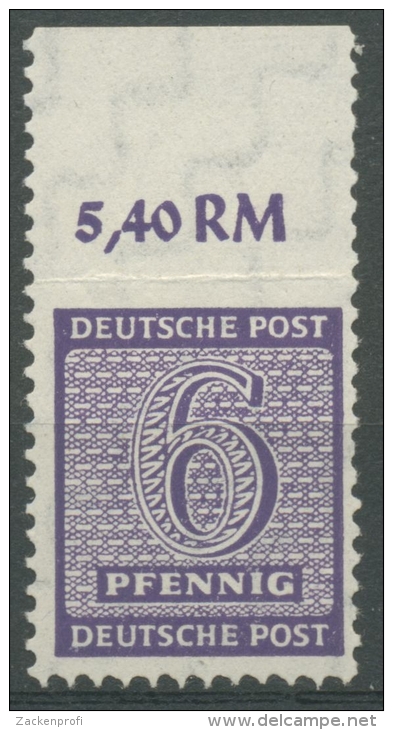 SBZ West-Sachsen 1945 Postmeistertrennung 117 B X A Postfrisch Geprüft - Neufs