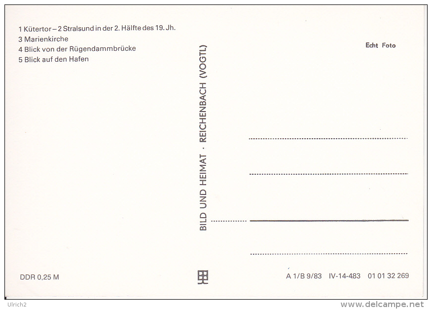 AK Stralsund - Mehrbildkarte  (17423) - Stralsund