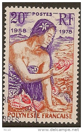 FRENCH POLYNESIA 1978 20f Girl SG 280 U #OF414 - Unused Stamps