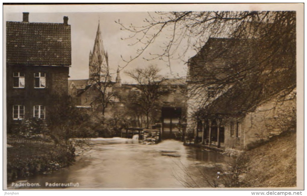 Deutschland - Postcard ( Original Photo) Unused  - Paderborn - Paderausfluss - 2/scans - Paderborn