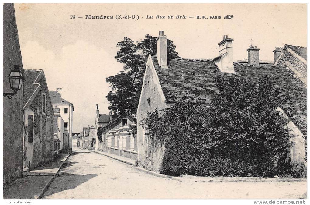 Mandres Les Roses     94    La Rue De Brie  (voir Scan) - Mandres Les Roses