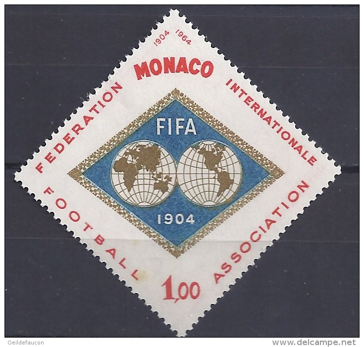 MONACO - Yvert - 663** - Cote 1,30 € - 60e Anniversaire De La Fédération Internationale Football-Association - Unused Stamps