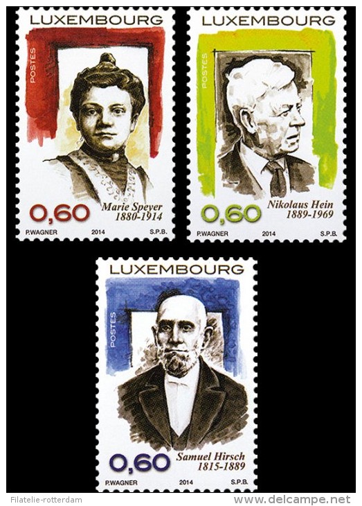 Luxemburg / Luxembourg - MNH / Postfris - Complete Set Beroemde Personen 2014 - Unused Stamps