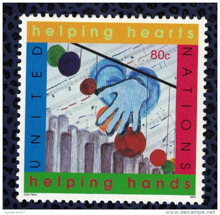 Nations Unies 2001 ONU Neuf Helping Hearts Helping Hands - Unused Stamps