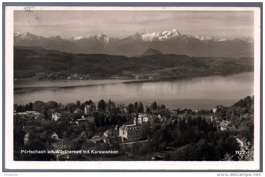 0795 Alte Foto Ansichtskarte - Pörtschach Am Wörthersee Mit Karawanken Nr. 1122 - 1932 - Klagenfurt